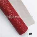 Glitterwishcome 21X29CM A4 Size Neon Glitter Fabric, Chunky Glitter Leather, Faux Leather fabric Vinyl for Bows, GM574A