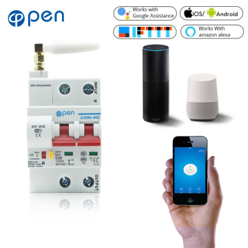 OPEN 2P Remote control Wifi Circuit Breaker /Smart Switch/ Intelligent Automatic Recloser overload short circuit protection