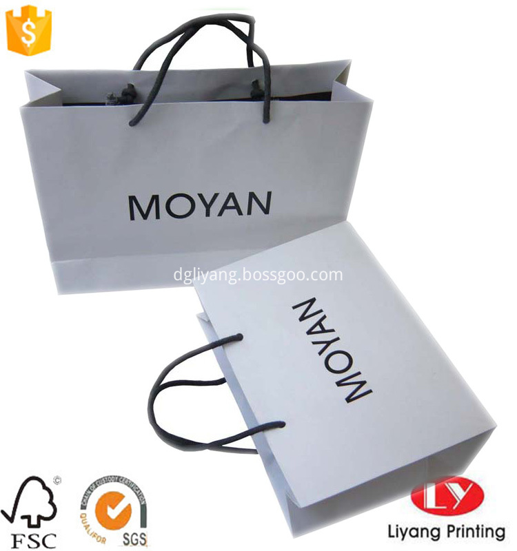 white kraft paper bag