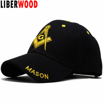FREEMASON EMBROIDERED ADJUSTABLE HAT mason masonic baseball cap MASONRY MASONRY GRAND LODGE SQUARE COMPASSES HAT CAP