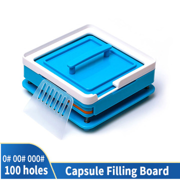 00 # 000 # 0 # 100 Hole Medicinal Powder Manual Food Grade Tool ABS DIY Board Capsule Dispenser Capsule Fast Filling Machine