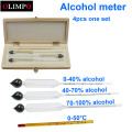 Alcoholometer Alcohol Meter Meter Measuring Alcohol Instrument Concentration Meter Whisky Vodka with Wooden box