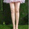 Hot Sale Fashion Sexy Women's Beige Transparent Pantyhose Summer Printed Fish scales Stocking Lady Female Stockings 5 Color