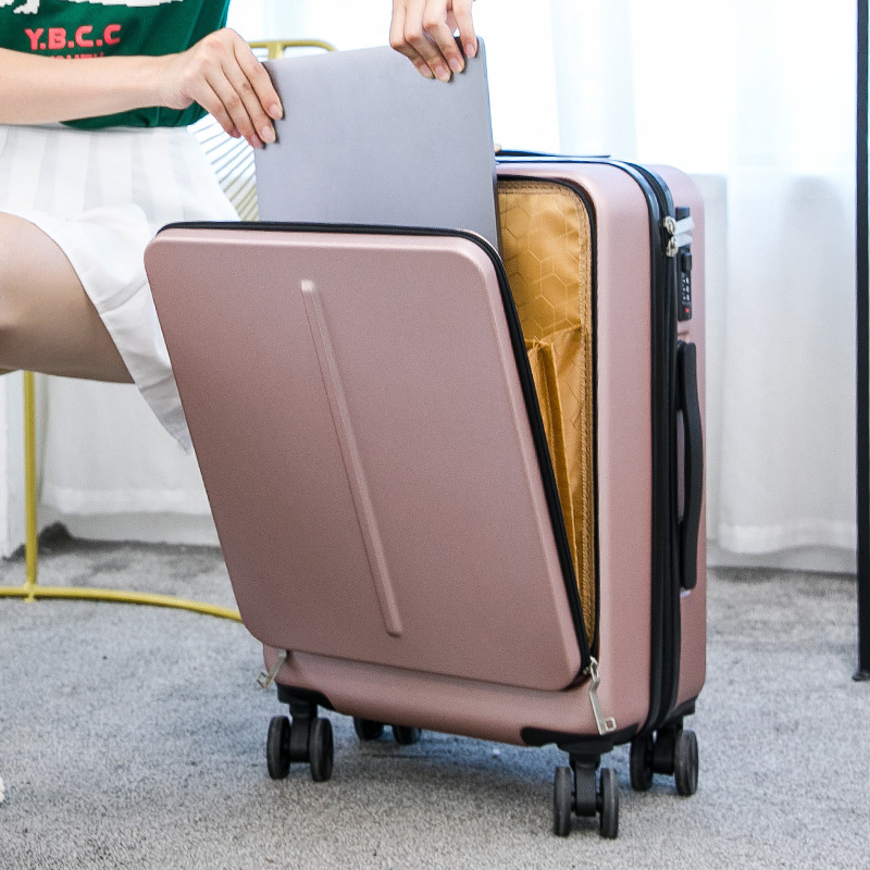 2020 New travel Rolling luggage laptop bag trolley suitcase on wheels box Women upscale business luggage case fashion 20''cabin