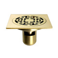 Brass deep water seal floor drain Shower Drain Deodorant floors drain Art carved floordrain cover for Bathroom Strainer Waste