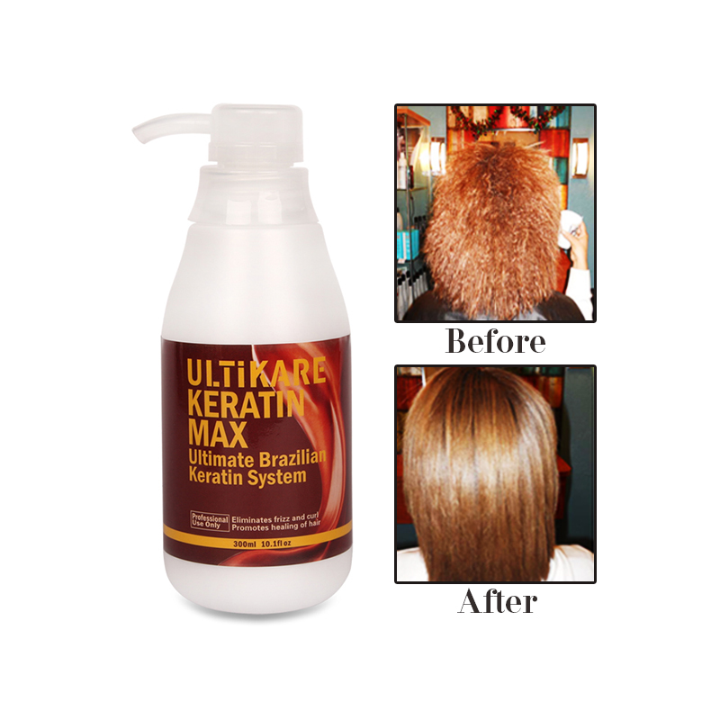 Brazilian Keratin Treatment 300ML FREE Formaldehyde Hot Sale Pure Keratin Straightening and Repair Damaged Hair Free Shipping