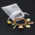 50 pcs 7*9 cm Organza Bags Drawable Wedding Party Decoration Gift Bags Pouches Jewelry Packaging tulle fabric Bags 19 Colors