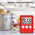 Kitchen Countdown Timer 8 Colors Super Thin LCD Digital Screen Kitchen Timer Cooking Count Up Countdown Alarm Magnet Clock TSLM2
