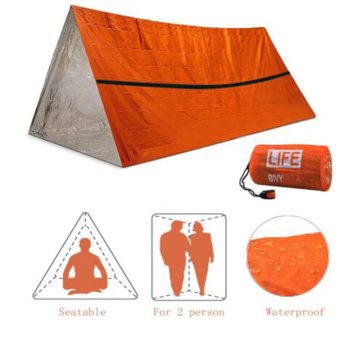 ZK30 Outdoor Simple Thermal Tent Emergency Survival Tent Earthquake Relief Insulation Sleeping Bag Triangular Aluminum Film Tent