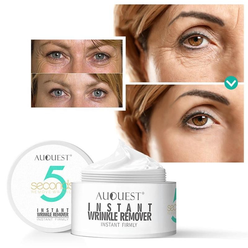 Auquest 5 Seconds Wrinkle Remover Cream Anti Aging Face Care Moisture Remove Daily Firm Cream Makeup Eyes Puffy Lifting Ski C7G5