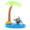Solar Powered Dancing Fish with Coconut Palm Toy Kids Birthday Gift Car Dashboard Ornament Solar Toys