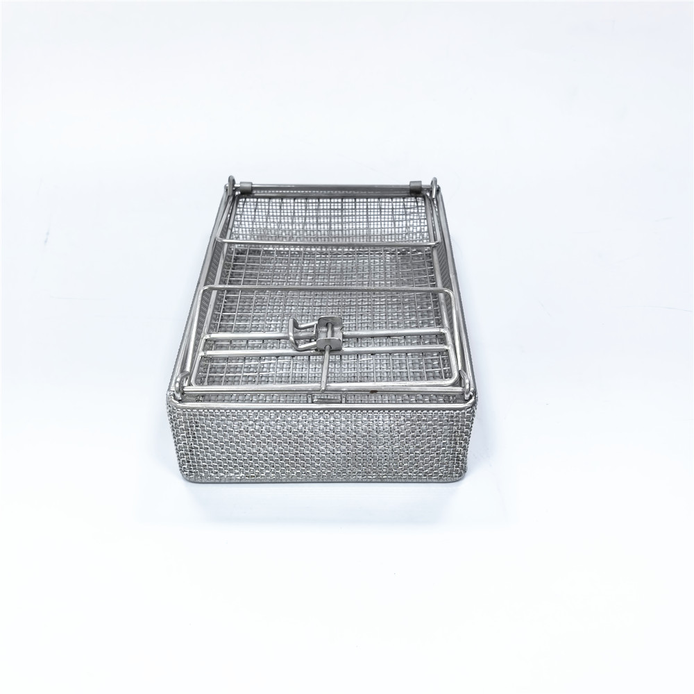 wire mesh basket with lid