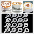 Creative Kitchen Accessories 16pc Fancy Coffee Printing Template Kitchen Tools Kitchenware Coffee Spray Template Kitchen Gadgets