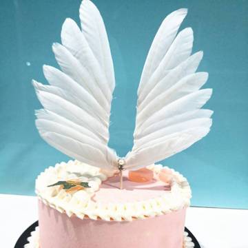 Angel Wing Cake Topper Wedding Cupcake Toppers Baby Shower Mariage Valentines Day Decoration Party Supplies Baking Accessoires