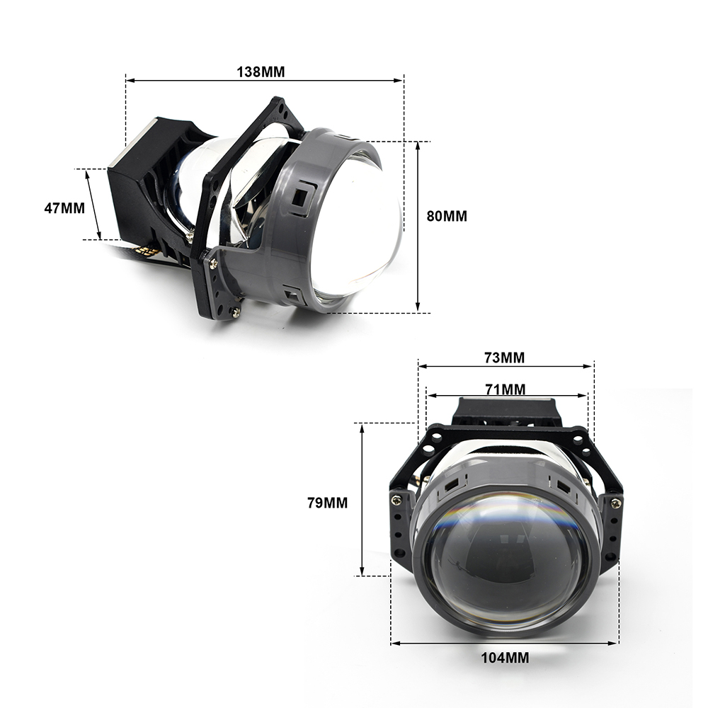 3.0 55W Bi LED Lenses Angel Eyes Hella 3R G5 Projector LED Lens Dual Reflector Car Lights Accessories Retrofit Kits