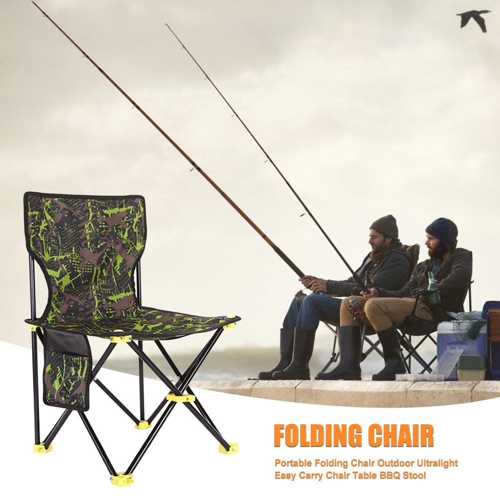 Outdoor Fishing Chair Table Storage Bag Folding Stool Ultralight BBQ Collapsible Chair Easy Carry Fishing Beach Tool Chair Stool