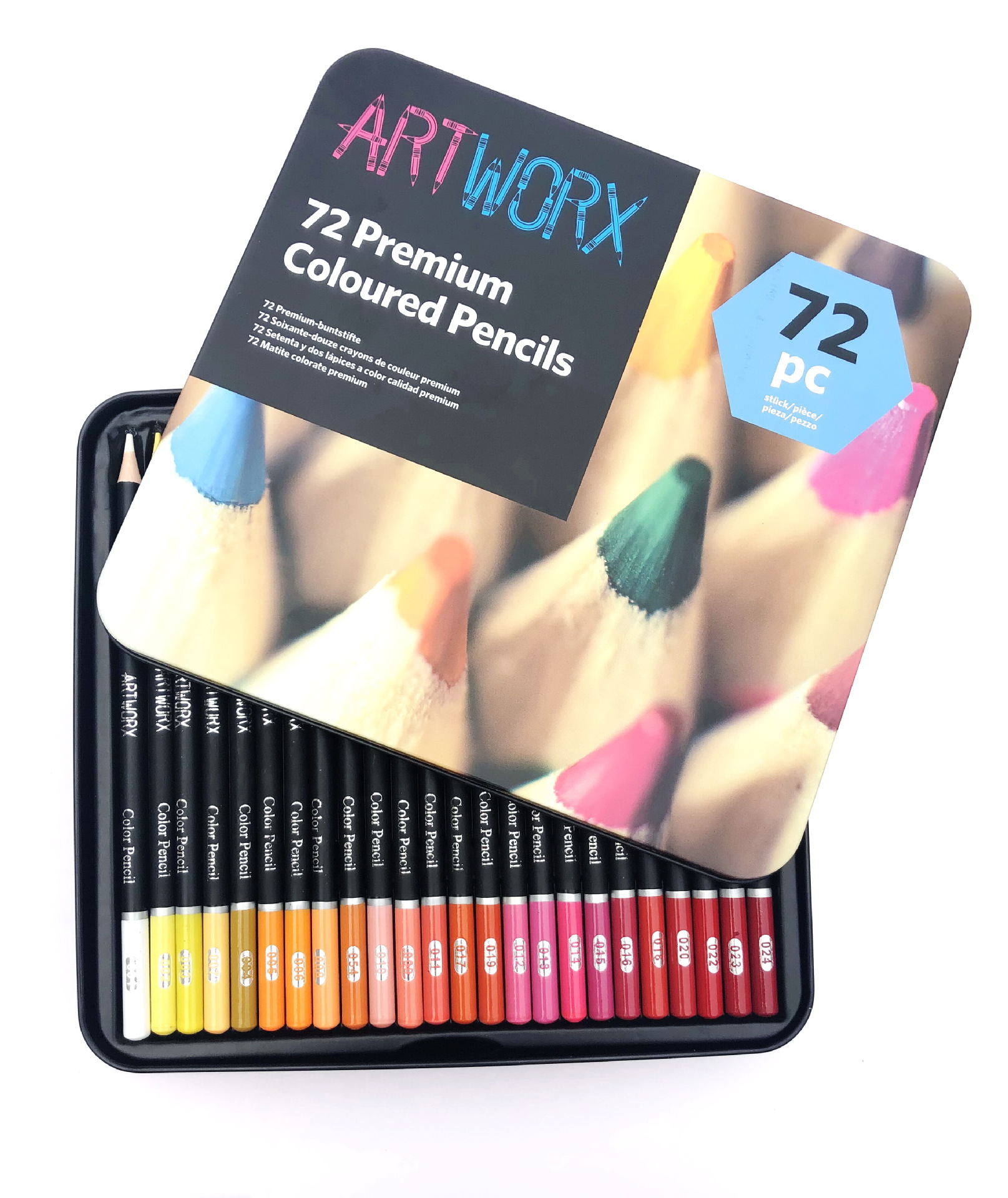 72 color lead iron box / color pencil set / painting stationery set / art supplies/ colored pencils / art pencil