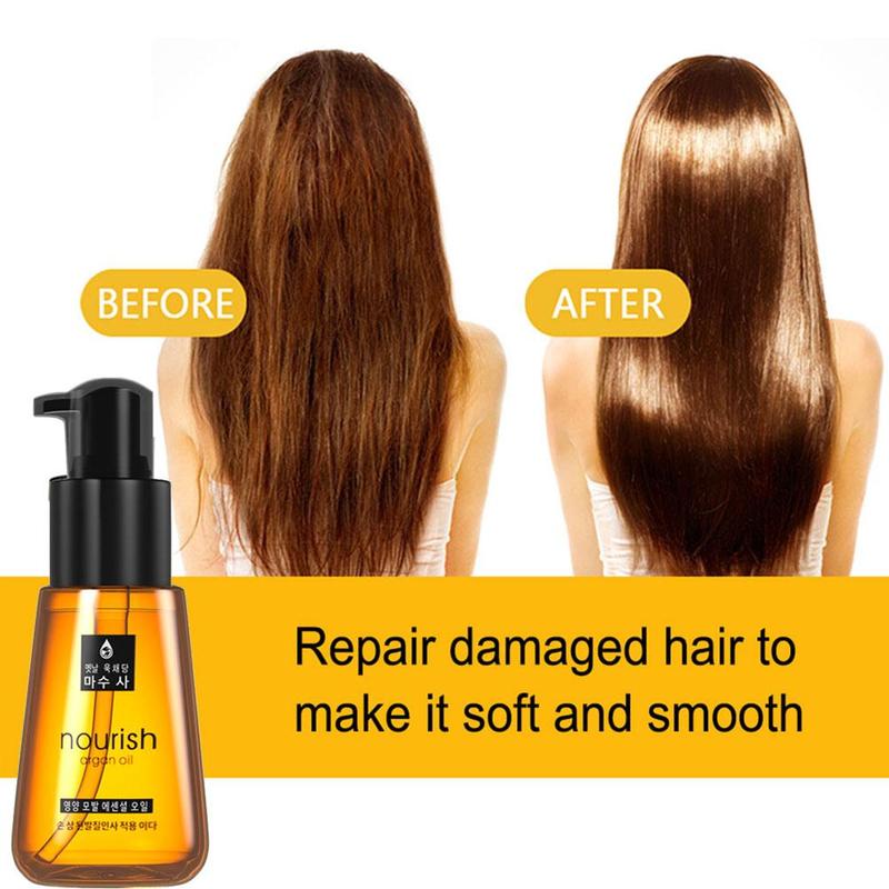 70ml Morocco Argan Oil Hair Conditioners Care Essence Nourishing Repair Damaged Hair Treatment Essential Oils wash-free