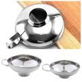 Steel Wide Mouth Funnel Salad Sauce Large Jam Diameter Funnel Thickening Household Funnel Oil Leakage Multifuncti C2U9