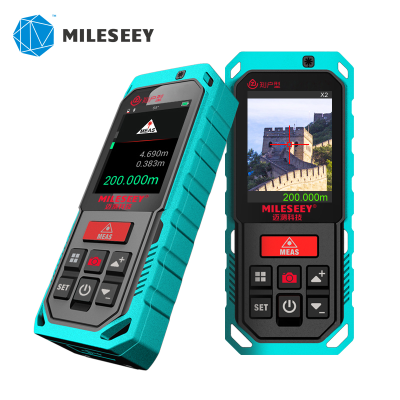 Mileseey P7 80M Bluetooth Laser Rangefinder with Rotary Touch Screen Rechargerable Laser Meter 2.0" LCD Handheld