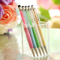 1pcs Colors Crystal Gel Pen Fashion Creative Stylus Wathet Touch BallPen for Writing Stationery Office & School Black refill