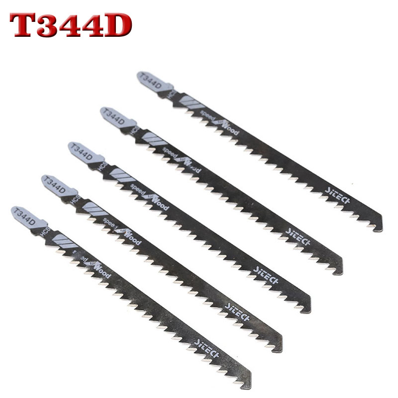 5PCS 135mm T344D Super-long Saw Blades Clean Cutting For Wood PVC Fibreboard Reciprocating Saw Blade Power Tools