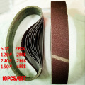 10Pc 50x686mm Abrasive Sanding Grinding Belts For Belt Sanders Bench Grinder 60-240 Grit For Portable Electric Accessories