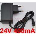 1PCS High quality DC 24V 400mA IC program AC 100V-240V Converter Switching power adapter Supply EU Plug DC 5.5mm x 2.1-2.5mm