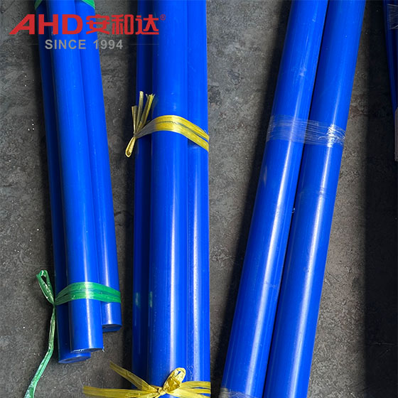 POM blue rods