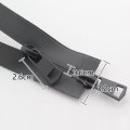 5# Waterproof Double Sliders Zippers Invisible Two-Way Open End Nylon Zippers For DIY Handmake Sewing Clothes Supplies