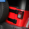 MOPAI ABS Car Exterior Rear Spare Tire Tailgate Door Hinge Decoration Cover Stickers for Jeep Wrangler JK 2007 Up Car Styling
