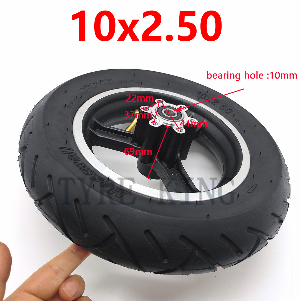 10 Inch 10x2.50 Wheel Tire 10*2.50 Inner Outer Tyre with Alloy Rim for SPEEDWAY Electric Scooter Accessories