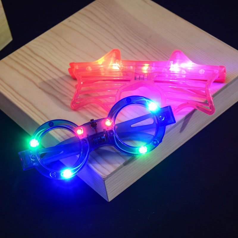 Electric Luminous Glasses Glowing In Dark Light Up Toys for Children Flashing Lighting Glowing Toy Party Accessory Kids Gifts