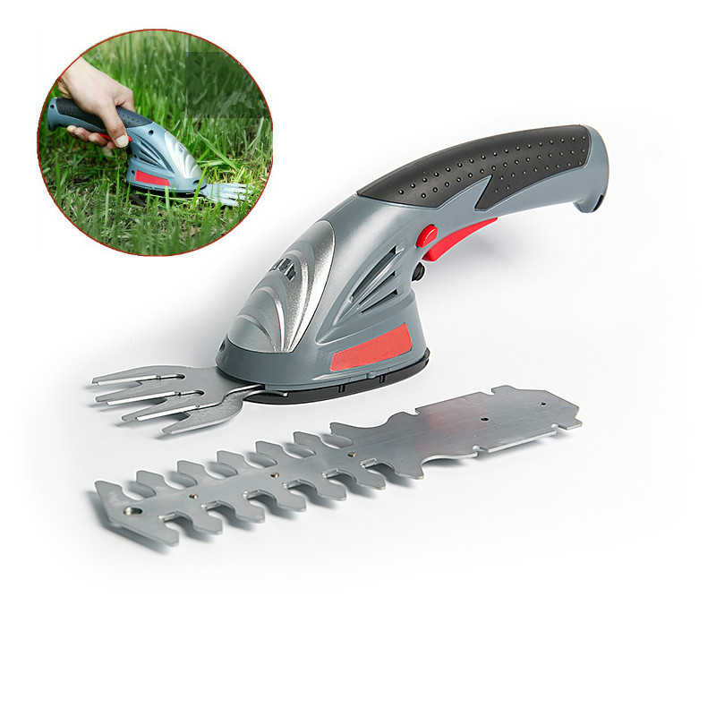 3.6V Electric Trimmer 2 in 1 Lithium-ion Battery Cordless Garden Tools Hedge Trimmer Rechargeable Hedge Trimmers for Grass