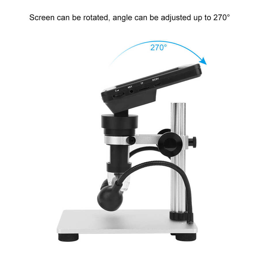 DM9 7in 8LED Magnifier Electronic Auto 1200x 12MP 5M 10M 8M Industrial Microscope 1080P HD LCD Digital Screen Supporting 2G+IR