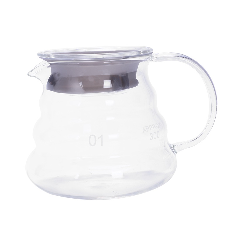 V60 Pour Over Glass Range Coffee Server Carafe Drip Coffee Pot Coffee Kettle Brewer Barista Percolator Clear