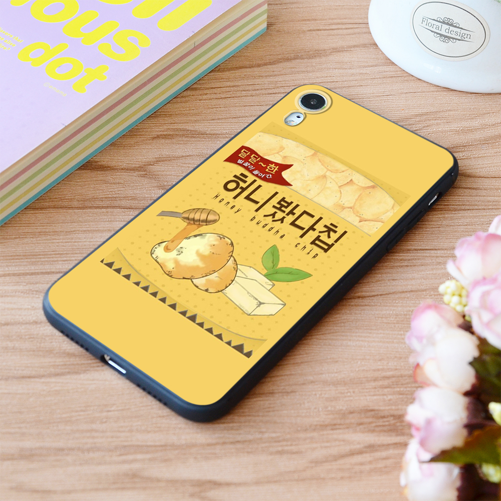 For iPhone Mystic Messenger Honey Buddha Chip Print Soft Matt Apple iPhone Case 6 7 8 11 12 Plus Pro X XR XS MAX SE