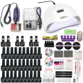 30/20pcs Gel Nail Set 120/54W UV Lamp Nail Dryer For Manicure Gel Electric Nail Drill For Nail Art Cutter Tools