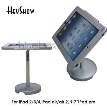 Aluminum Alloy Adjustable Counter Tablet Security Display Stand Holder With Lock And Key For Ipad 2/3/4
