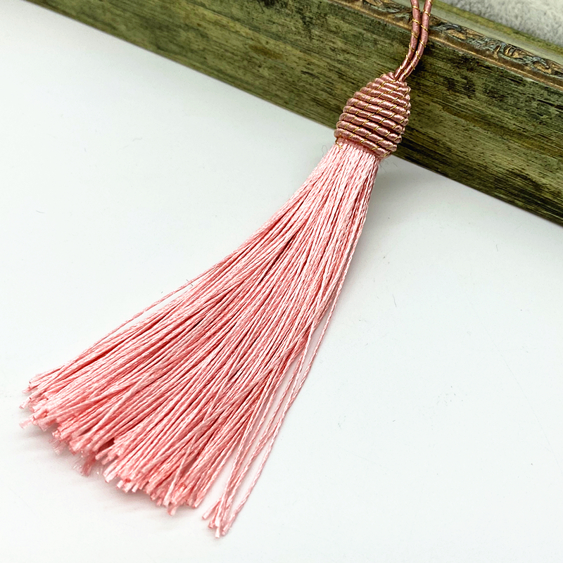 6pcs/lot 15cm Hanging Rope Silk Tassels Fringe Sewing Bang Tassel Trim Key Tassels for DIY Embellish Curtain Access