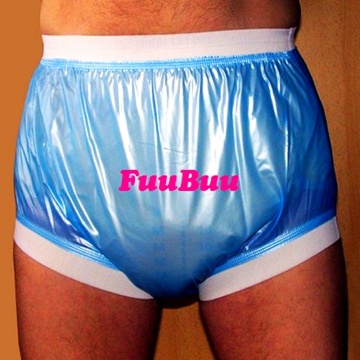 Free Shipping FUUBUU2207-Blue-XL-1PCS Wide elastic pants/The old man of diapers/Waterproof shorts/Incontinence products ABDL