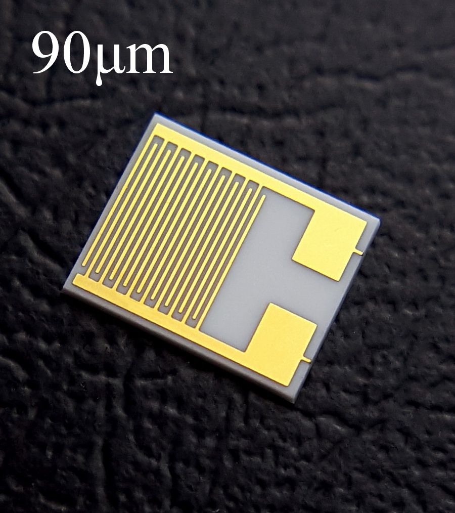 90micron Ceramic Interdigital Electrode IDE Capacitor Array Biogas Humidity Sensor Chip