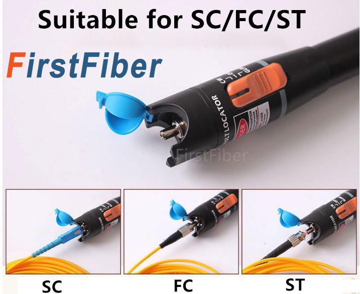 10mW metal Visual Fault Locator Fiber Optic Cable Tester 10-12KM Test Laser Product Suitable for SC/FC/ST/LC