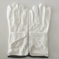 White Cotton Dotted Gloves