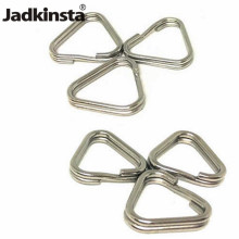 Jadkinsta 50PC 1mm or 1.4mm Stainless Steel 304 Triangle Ring Replacement Chrome Finish Camera Strap Split Hook For Camera Strap