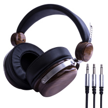 Imported Black Walnut Wood Dynamic Speaker Headphones