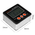 4*90° Digital Inclinometer Level Box Mini Protractor Angle Finder Bevel Gauge Magnet Magnetic Base Measuring Tools