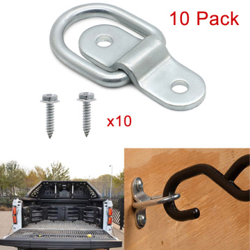 10 Pack D Ring Tie Downs Anchors Ring 1/4