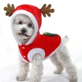 Pet Dog Christmas Jacket Dog Clothes Winter Warm Thick Cute Cartoon Small Puppy Dog Cloth Costume Dress Puppy Kitten Costume
