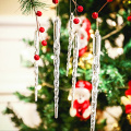 12pcs Christmas Simulation Ice Xmas Tree Hanging Ornament Fake Icicle Winter Party New Year Christmas Decoration Kerst Supplies